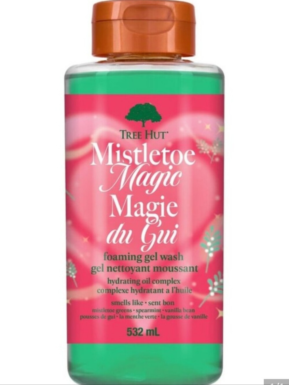 Tree Hut Christmas Holiday Mistletoe Magic Foaming Gel Wash